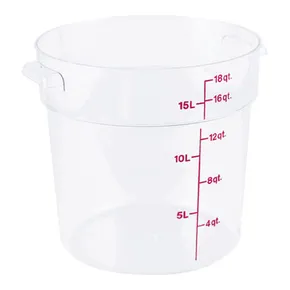 Cambro RFSCWC12135 Camwear Round Lid for 12, 18 & 22 Quart Clear