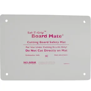 San Jamar CBM1318 Saf-T-Grip Board-Mate 18 x 13 White Cutting Board Mat