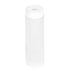 24 oz Clear Plastic Squeeze Bottle with White FLOWCUT Top