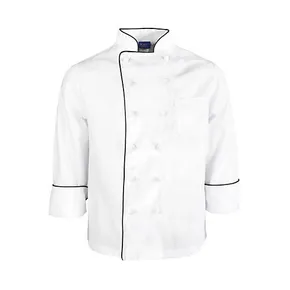 KNG 1049M Medium White Executive Chef Coat