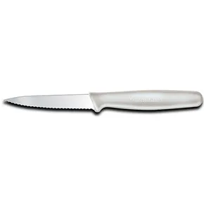 Small Serrated Spear Point Paring Knife