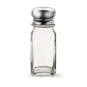 3 oz Square Glass Salt & Pepper Shakers (24 ea)