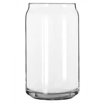 Checkered Glass Cup 16 Oz Can Glass 20 Oz Can Glass Libbey 209 Beer Can  Glass 