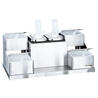 San Jamar - 76179 - 4 qt Self-Service Condiment Center