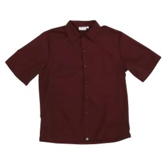 Chef Works - CSMV-MER-XS - Cool Vent Merlot Shirt (XS)