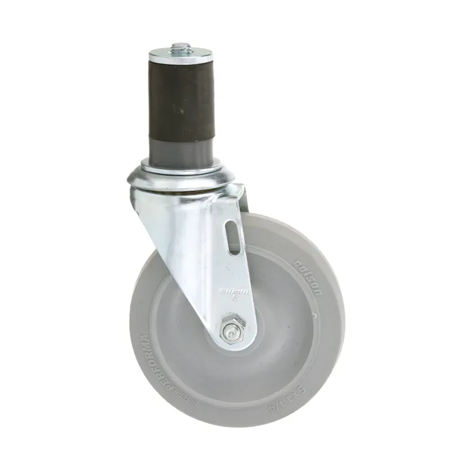 262406 - 1 5/8 in Expanding Stem Swivel Caster W/ 5 in Gray Wheel