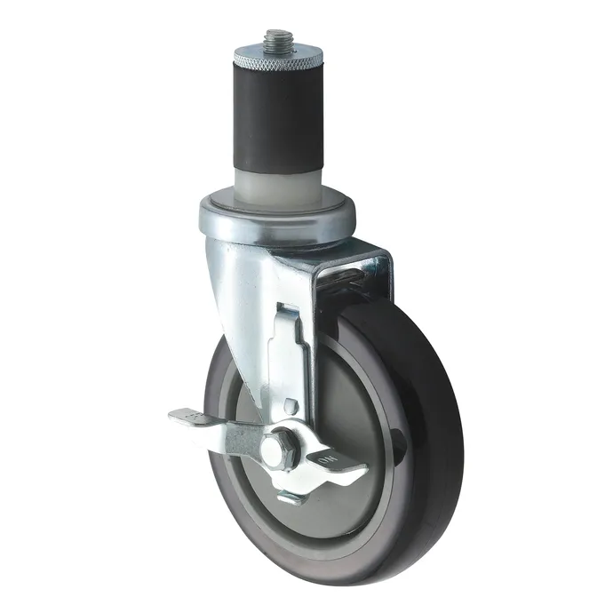 Winco - CT-1B - 1 5/8 in Locking Expanding Stem Swivel Caster w/ 5 in Wheel