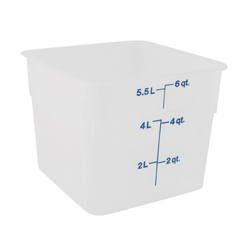 Cambro 6 Qt Square Storage Container | 6SFSPP190