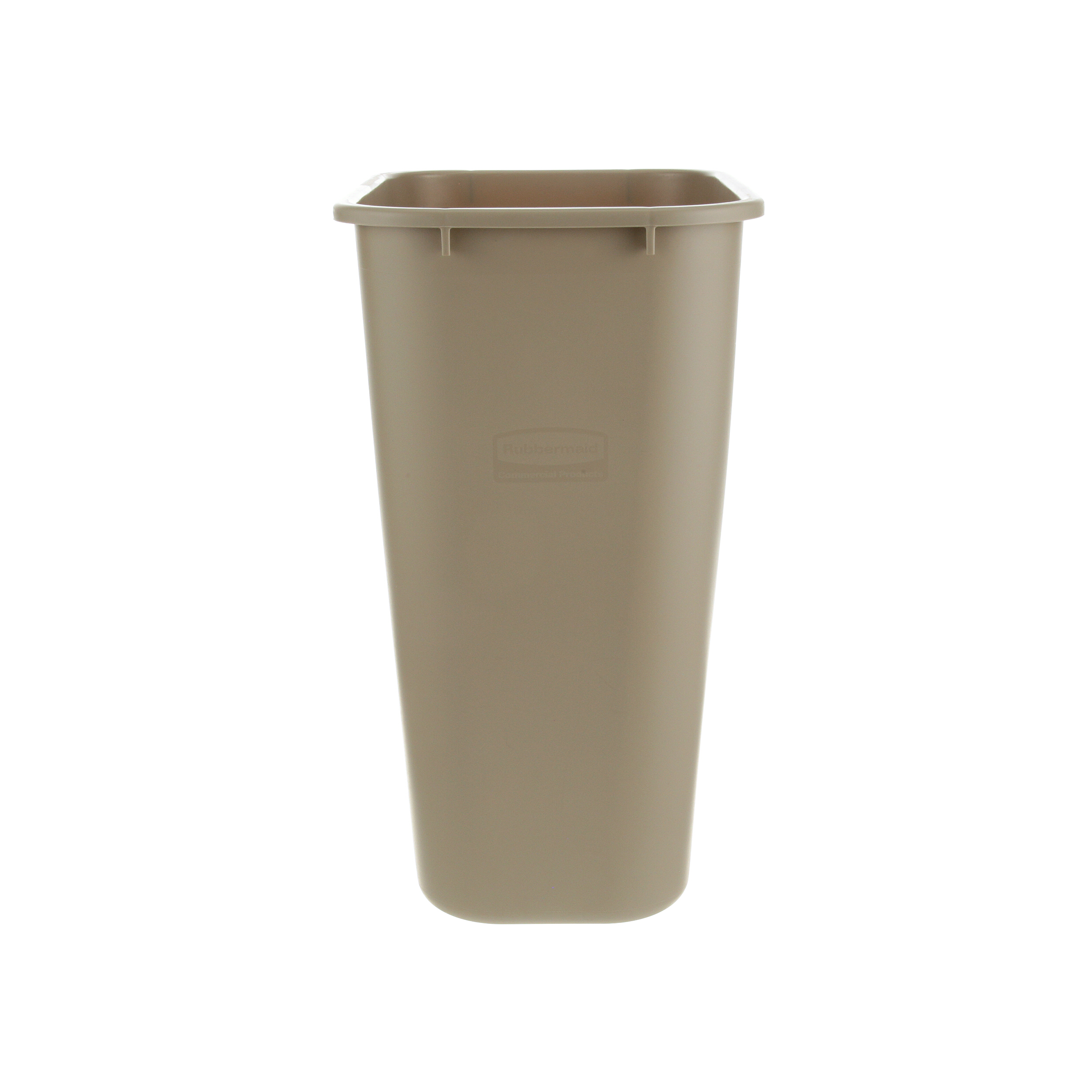 RUBBERMAID COMMERCIAL FG295700GRAY 10 gal. LLDPE Rectangular Trash