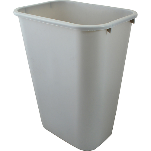 Rubbermaid Indoor Trash Can w/ No Lid, Gray Plastic, 10.25 Gal.  (FG295700GRAY)