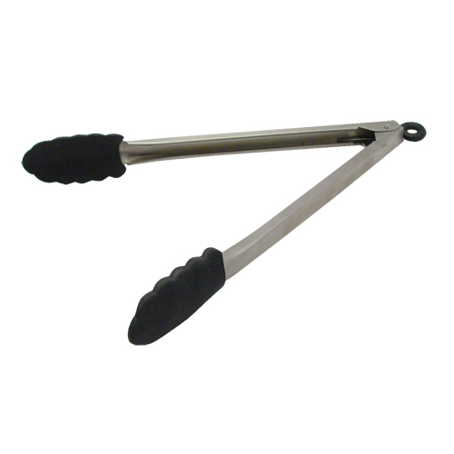 Tablecraft 4009BK Locking Tongs 9 Heat Resistant