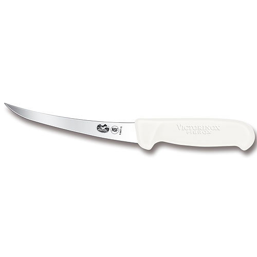 Victorinox 6 Inch White Semi-Stiff Curved Boning Knife 5.6607.15